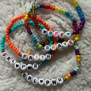 Colorful Beaded Friendship Bracelets Set
